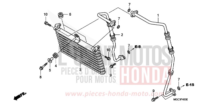 OELKUEHLER von CB1100 ABS CANDY GLORY RED-U (R101) von 2013